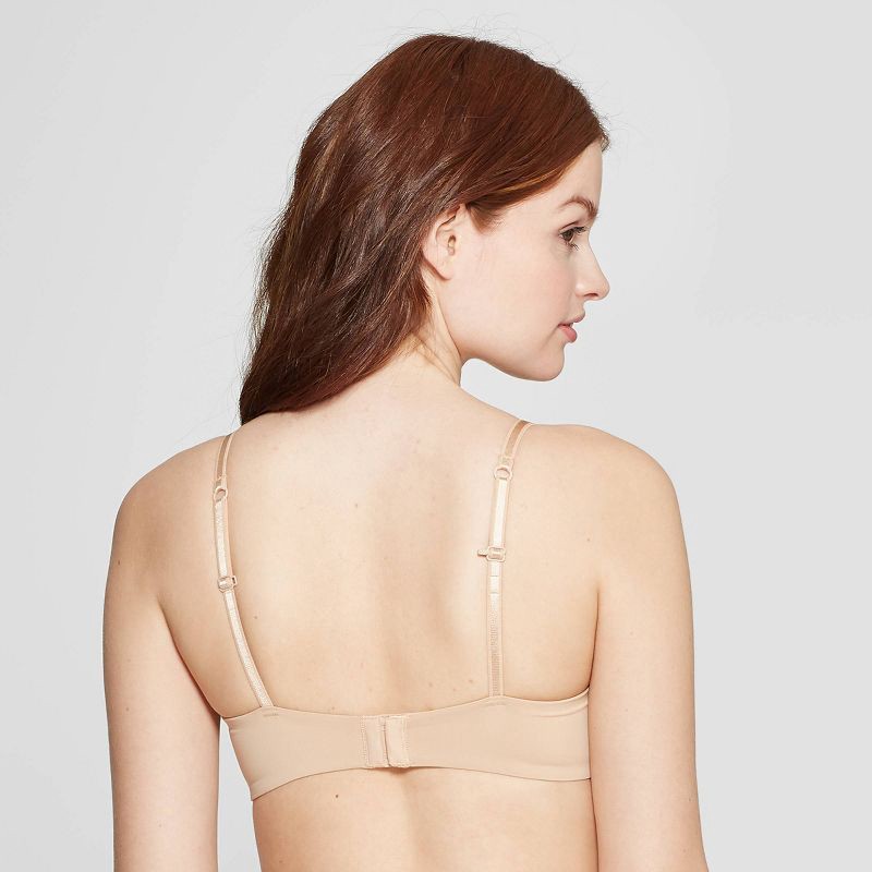 slide 2 of 4, Women's Wirefree Nursing Bra - Auden™ Pearl Tan 32D: Lightly Lined, Adjustable Strap, One-Handed Cup Release, 1 ct