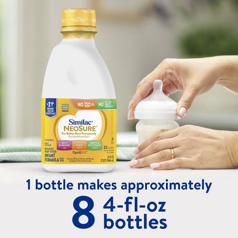 slide 8 of 10, Similac NeoSure Infant Formula with Iron Ready-to-Feed - 32 fl oz, 32 fl oz
