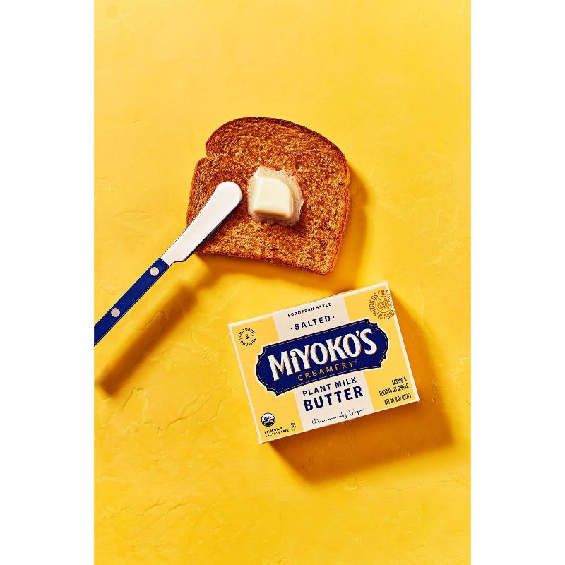 slide 2 of 9, Miyoko's Creamery European Style Salted Plant Milk Vegan Butter - 8oz, 8 oz