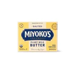 Miyoko's Creamery European Style Salted Plant Milk Vegan Butter - 8oz