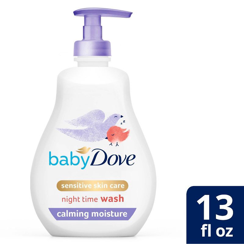 slide 1 of 6, Baby Dove Calming Moisture Sensitive Skin Night Time Wash - 13 fl oz, 13 fl oz