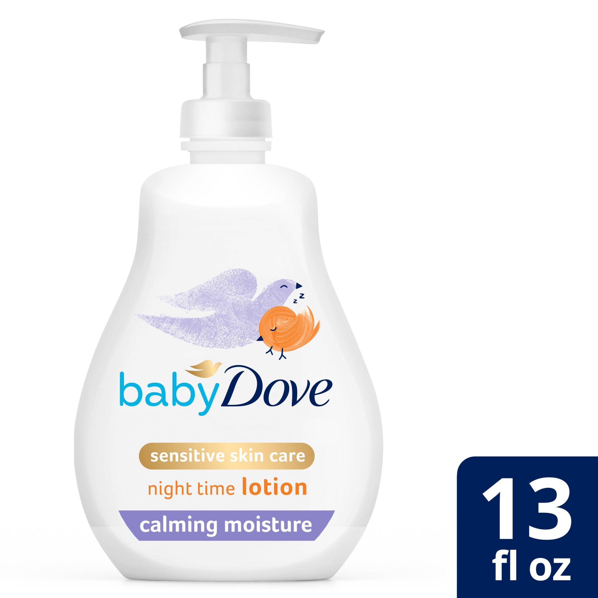 slide 1 of 5, Baby Dove Calming Nights Warm Milk & Chamomile Calming Scent Night Time Lotion - 13 fl oz, 13 fl oz