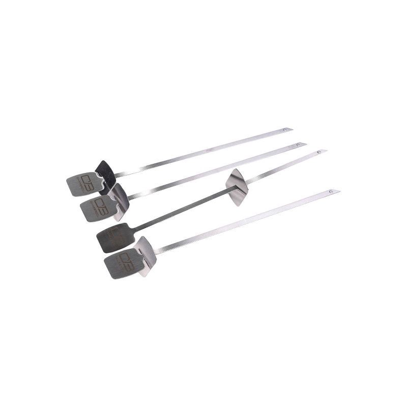 slide 2 of 9, Char-Broil 4pk Grill Rust-Resistant Cookware Stainless Steel Skewers, 4 ct