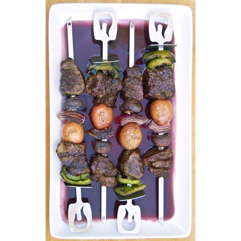 slide 5 of 9, Char-Broil 4pk Grill Rust-Resistant Cookware Stainless Steel Skewers, 4 ct