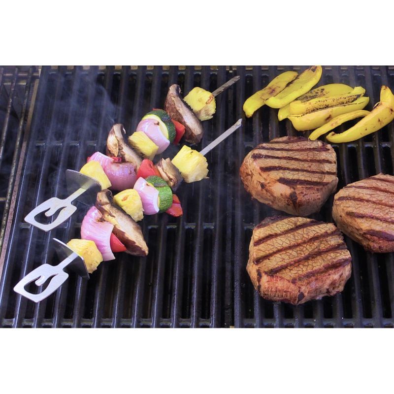 slide 6 of 9, Char-Broil 4pk Grill Rust-Resistant Cookware Stainless Steel Skewers, 4 ct