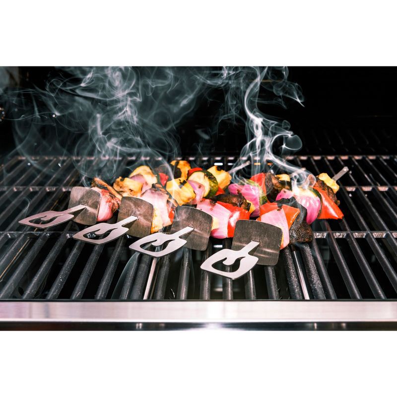 slide 7 of 9, Char-Broil 4pk Grill Rust-Resistant Cookware Stainless Steel Skewers, 4 ct