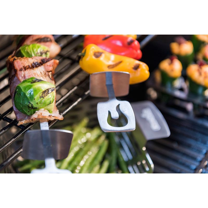 slide 8 of 9, Char-Broil 4pk Grill Rust-Resistant Cookware Stainless Steel Skewers, 4 ct