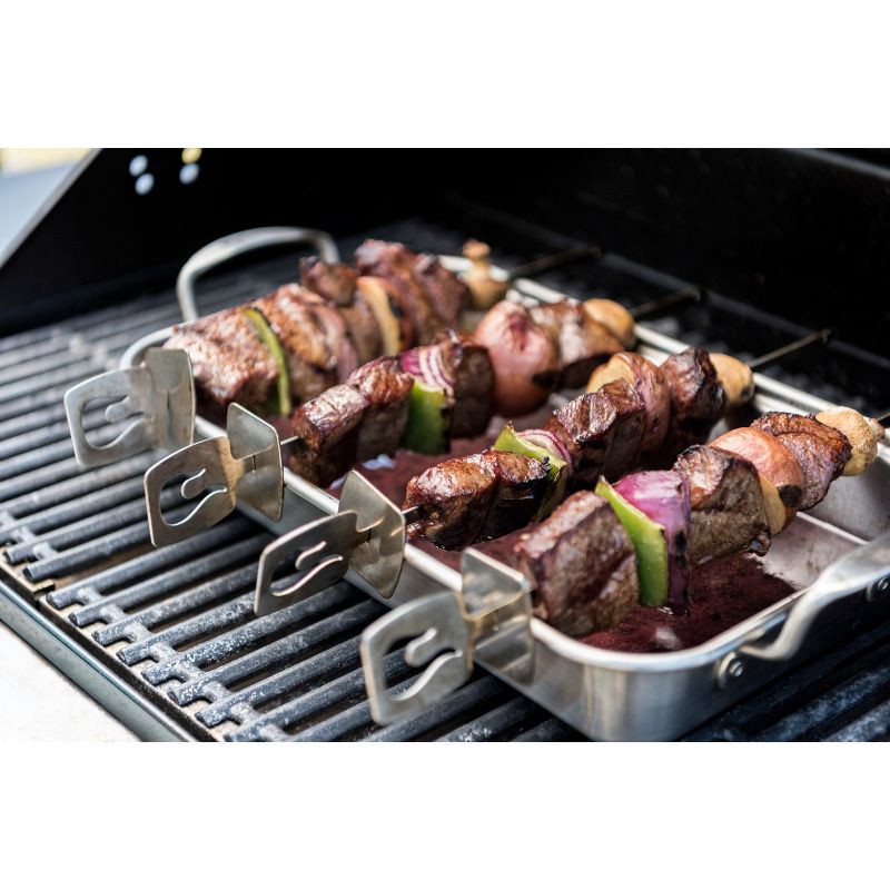 slide 9 of 9, Char-Broil 4pk Grill Rust-Resistant Cookware Stainless Steel Skewers, 4 ct