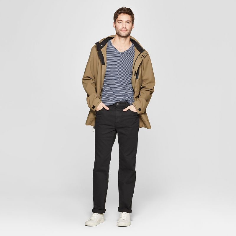 slide 3 of 3, Men's Straight Fit Jeans - Goodfellow & Co™ Solid Black 30x32, 1 ct