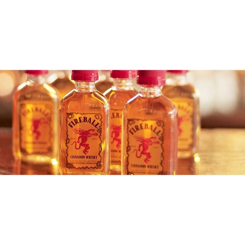 slide 6 of 7, Fireball Red Hot Cinnamon Blended Whisky Party Bucket - 20pk/50ml Bottles, 20 ct; 50 ml