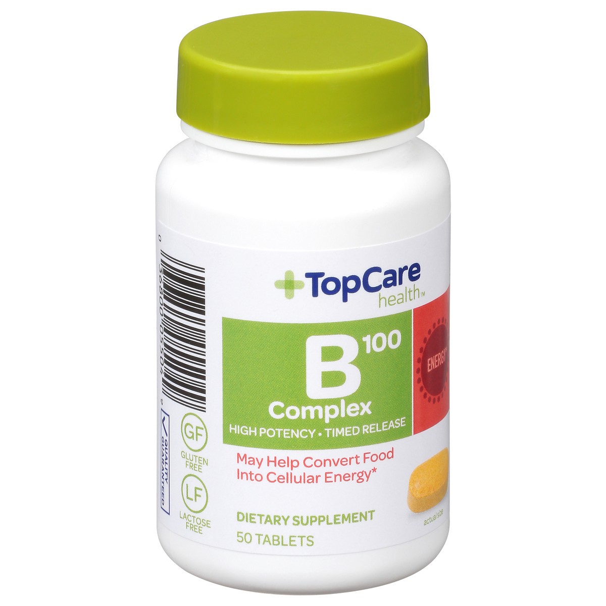 slide 9 of 14, TopCare Health High Potency B 100 Complex 50 Tablets, 50 ct