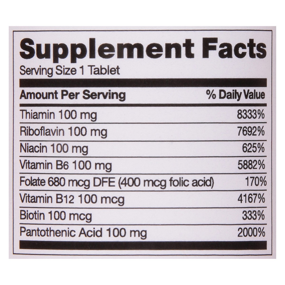 slide 4 of 14, TopCare Health High Potency B 100 Complex 50 Tablets, 50 ct