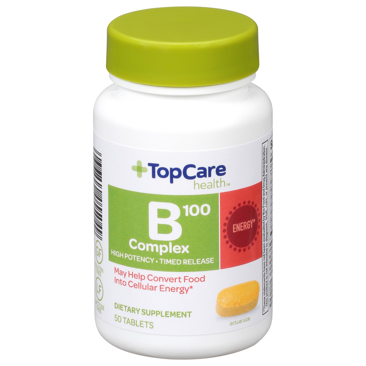 slide 10 of 14, TopCare Health High Potency B 100 Complex 50 Tablets, 50 ct