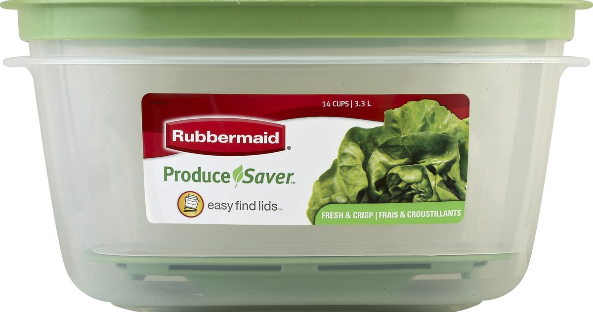 slide 4 of 4, Rubbermaid Produce Saver Easy Find Lids Container, 14 cups