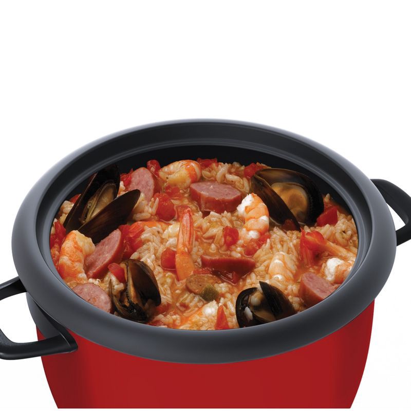 slide 10 of 15, Aroma 14 Cup Pot-Style Rice Cooker and Food Steamer - ARC-747-1NG: 2 Settings, Vegetable Steamer, Cool Touch, Red, 1 ct