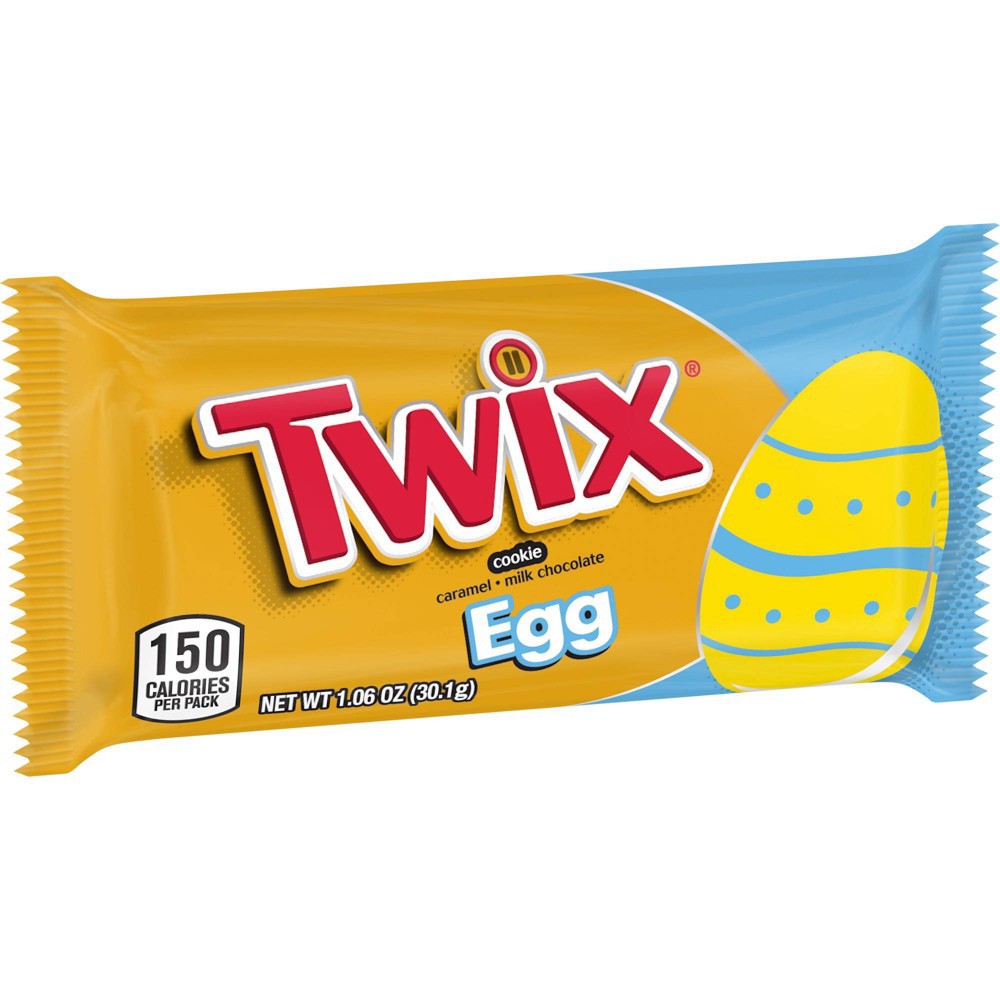 slide 7 of 8, Twix Easter Caramel Chocolate Cookie Egg, 1.06 oz