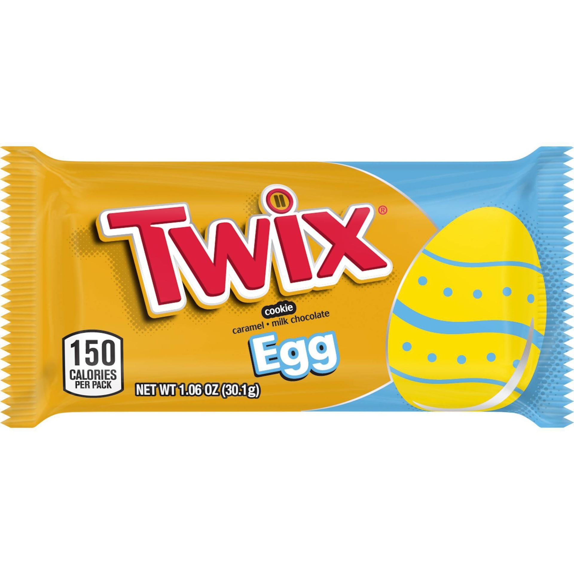 slide 1 of 1, Twix Easter Caramel Chocolate Cookie Egg - 1.06oz, 1.06 oz