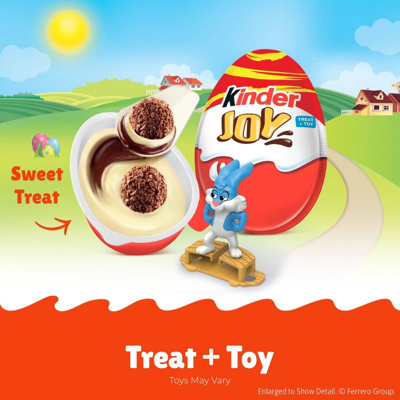 slide 3 of 16, Kinder Joy Easter Basket Stuffers Egg Chocolates - 0.7oz/1ct (Packaging May Vary), 0.7 oz, 1 ct