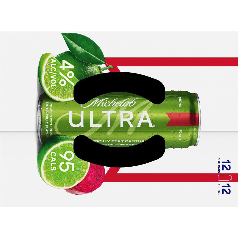 slide 8 of 9, Michelob Ultra Infusions Lime & Prickly Pear Cactus Light Beer - 12pk/12 fl oz Cans, 12 ct; 12 fl oz