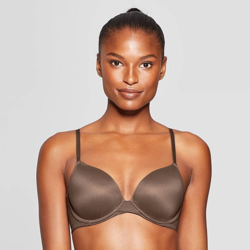 Women's Icon Full Coverage Lightly Lined T-Shirt Bra - Auden Cocoa 38D 1 ct