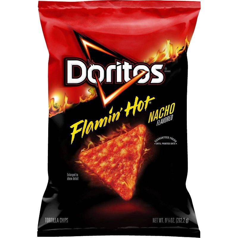 slide 1 of 5, Doritos Flamin' Hot Nacho Cheese Tortilla Chips - 9.25oz, 9.25 oz