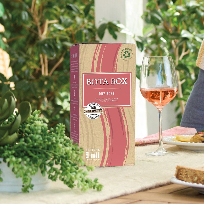 slide 3 of 10, Bota Box Dry Rose Wine - 3L Box, 3 liter