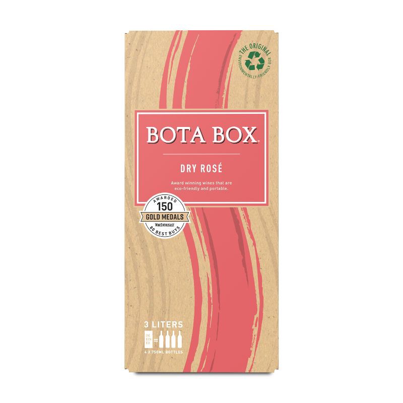 slide 1 of 10, Bota Box Dry Rose Wine - 3L Box, 3 liter