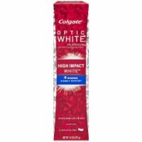 slide 1 of 1, Colgate Optic White Platinum Anticavity Fluoride Toothpaste, High Impact White, 4.5 oz