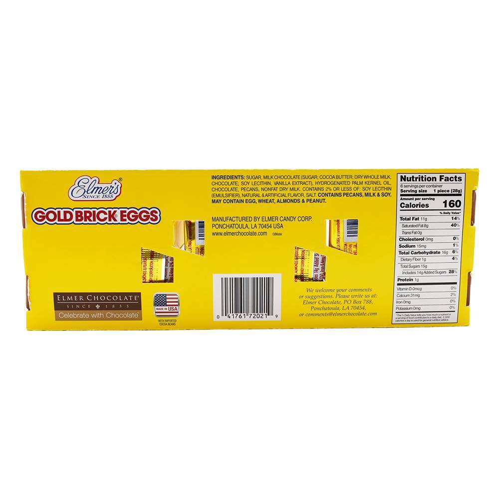 Elmer's Chocolate Gold Brick Easter Egg 6 ct; 6 oz Shipt