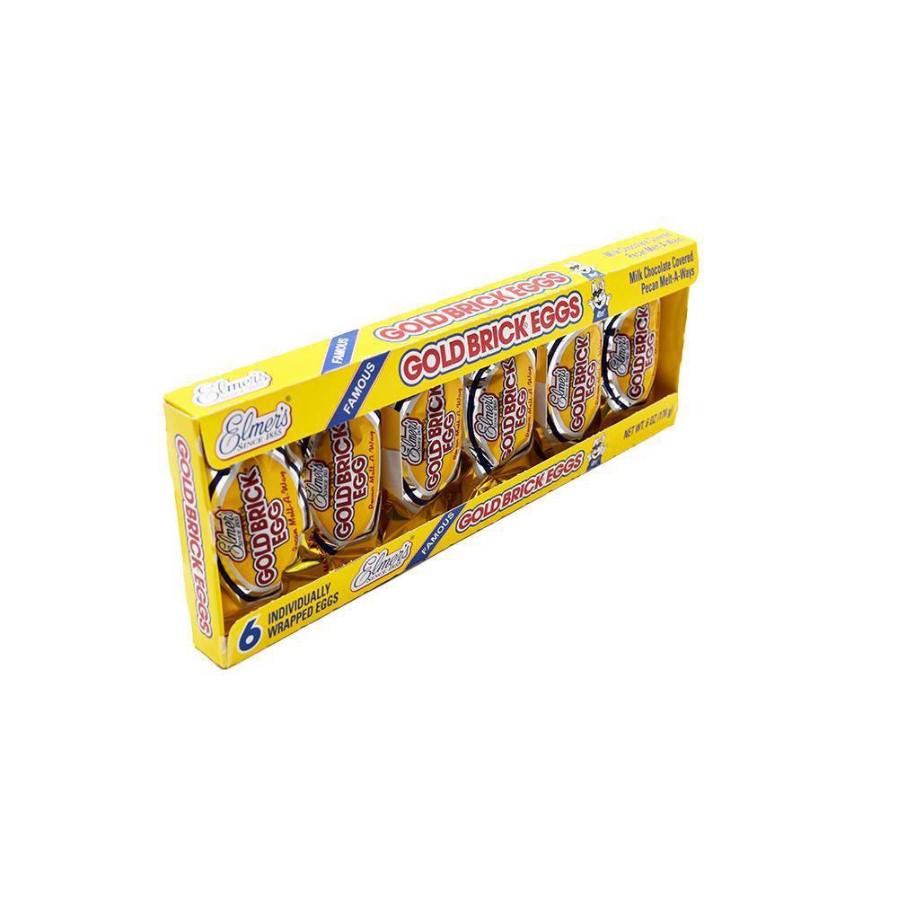slide 3 of 4, Elmer Chocolate Gold Brick Easter Eggs, 6 ct; 6 oz