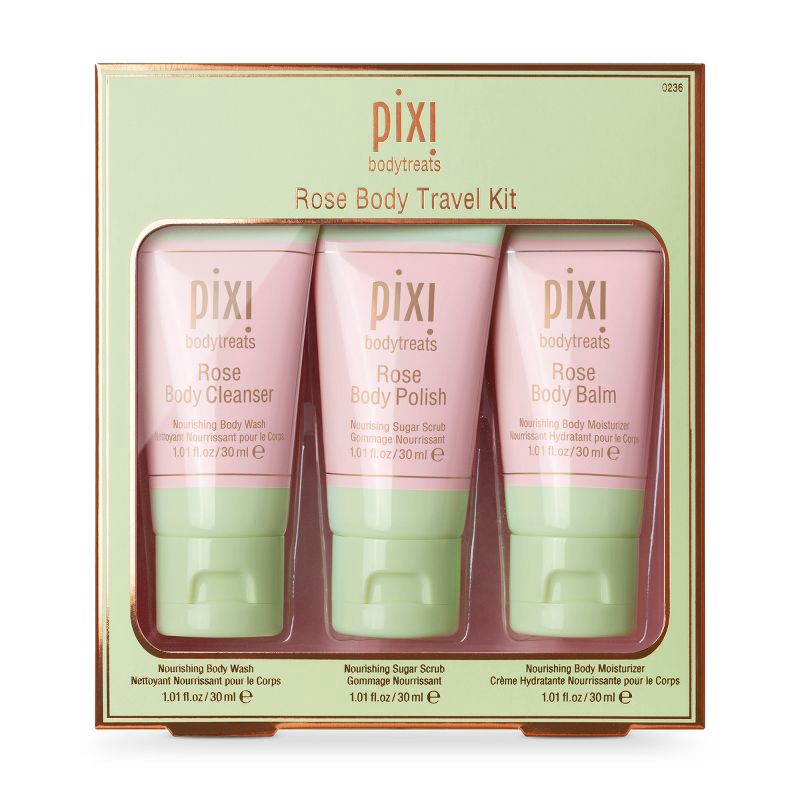 slide 1 of 4, Pixi by Petra Rose Body Travel Kit - 3.03 fl oz, 3.03 fl oz