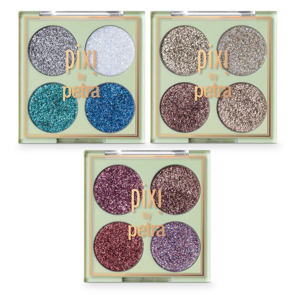 slide 4 of 5, Pixi by Petra Glitter-y Eye Quad Gold Lava - 0.14oz, 0.14 oz