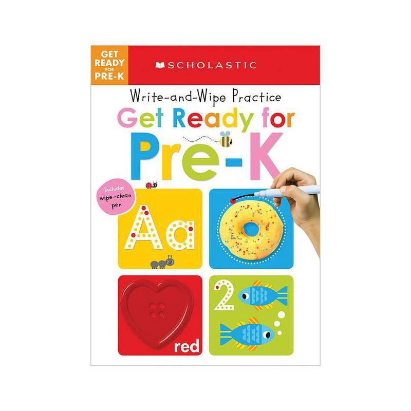 slide 1 of 1, Write and Wipe Practice : Get Ready for Pre-K - (Paperback) - by Scholastic Inc. & Scholastic Early Learners, 1 ct