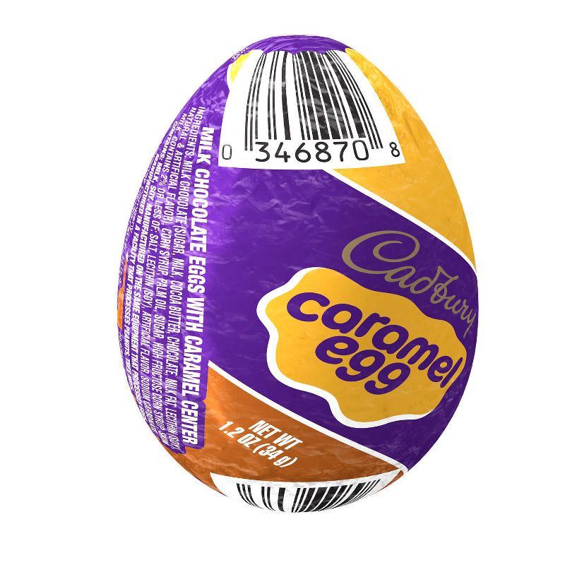 slide 2 of 7, Cadbury Caramel Milk Chocolate Egg Easter Candy - 1.2oz, 1.2 oz