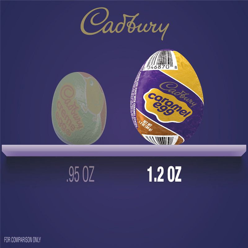 slide 7 of 7, Cadbury Caramel Milk Chocolate Egg Easter Candy - 1.2oz, 1.2 oz