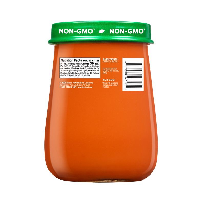 slide 2 of 7, Beech-Nut Non-GMO Naturals Carrots Baby Food Jar - 4oz, 4 oz