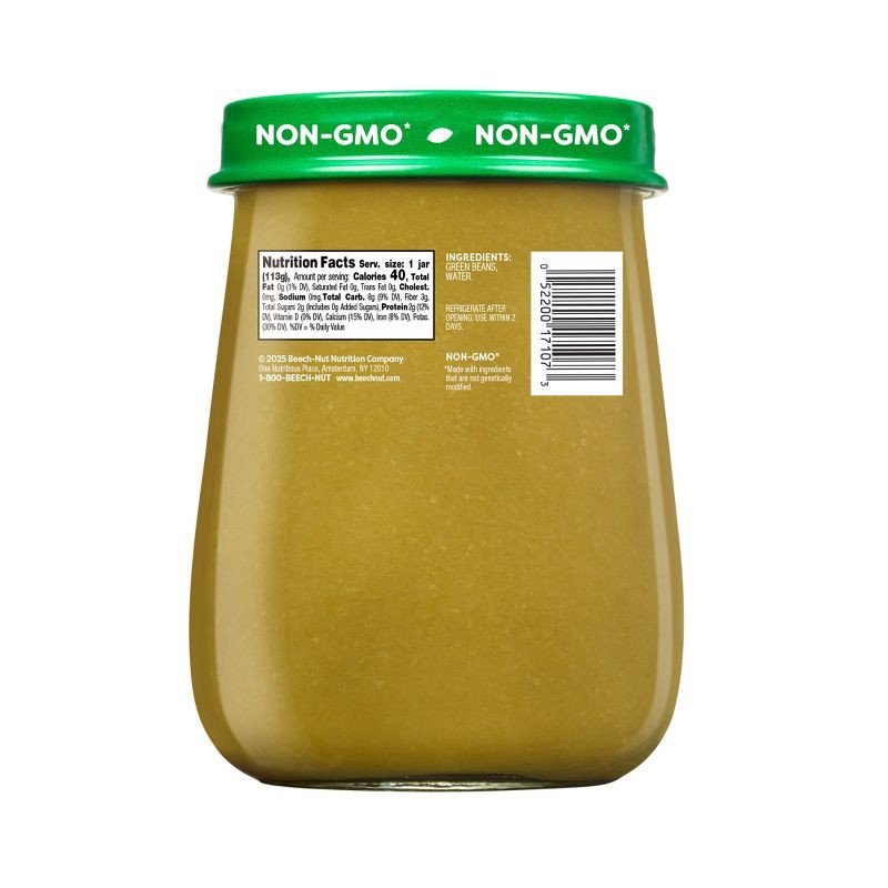 slide 7 of 11, Beech-Nut Non-GMO Naturals Green Beans Baby Food Jar - 4oz, 4 oz