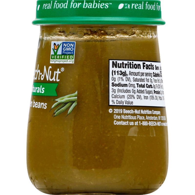 slide 11 of 11, Beech-Nut Non-GMO Naturals Green Beans Baby Food Jar - 4oz, 4 oz