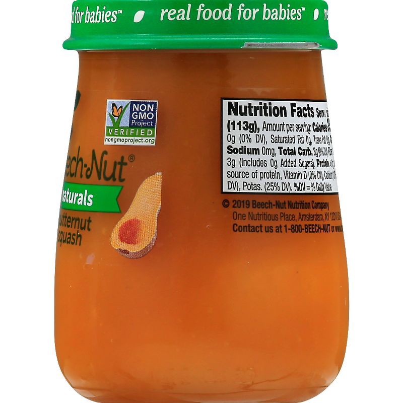 slide 8 of 10, Beech-Nut Non-GMO Naturals Butternut Squash Baby Food Jar - 4oz, 4 oz