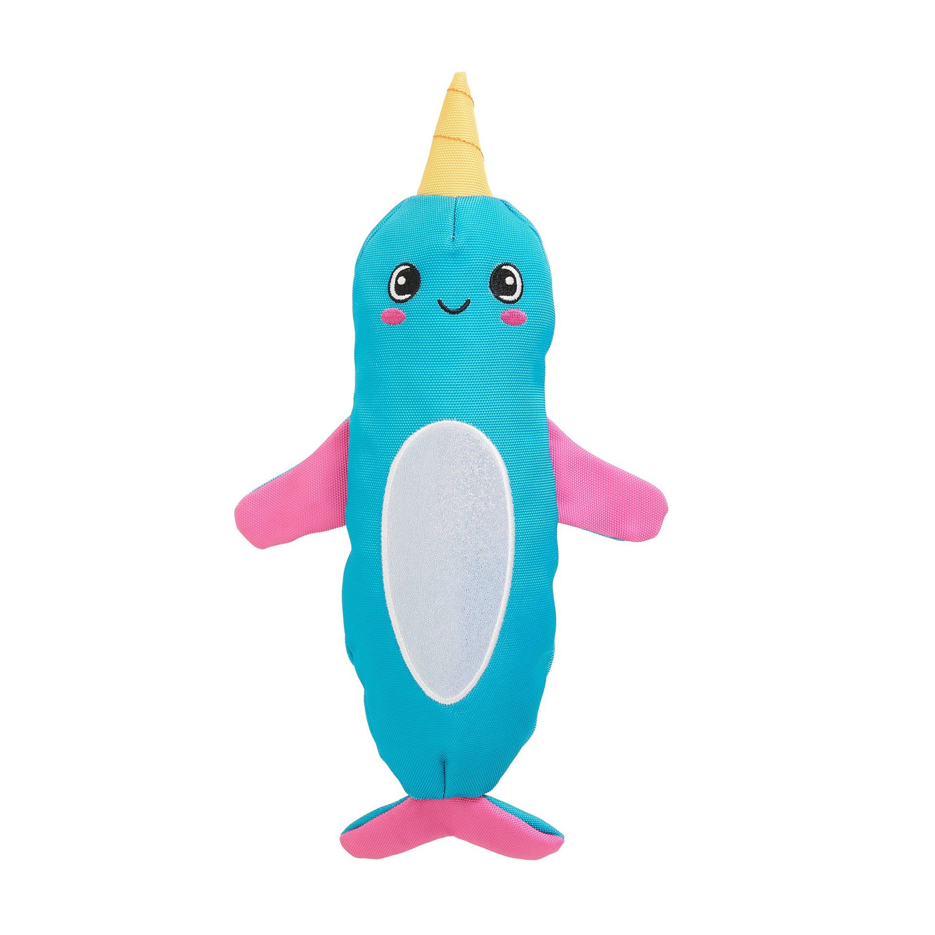 slide 1 of 1, Joyhound Narwhal Crinkle Bottle Squeaky Dog Toy, 1 ct