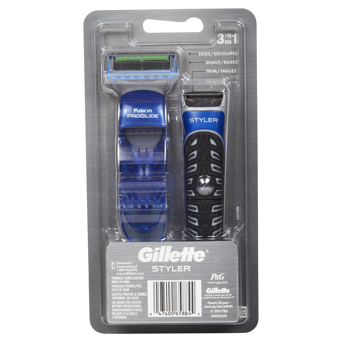slide 2 of 11, Gillette Fusion ProGlide Styler Power Razor, 1 ct