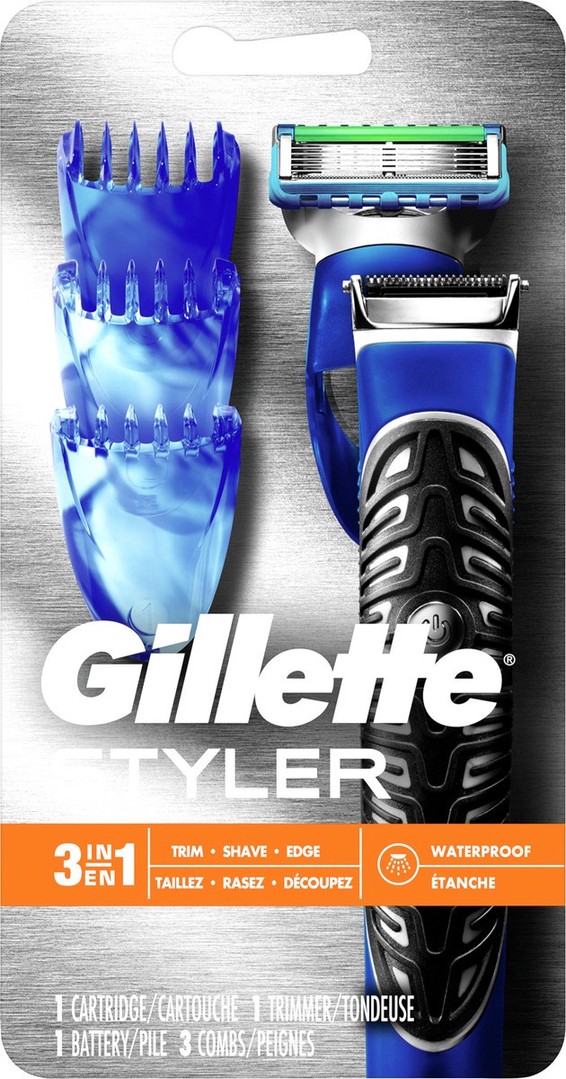 slide 2 of 3, Gillette All Purpose Gillette Styler: Beard Trimmer, Men's Razor & Edger - Fusion Razors for Men / Styler, 1 ct