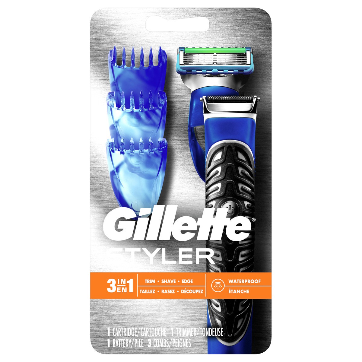 slide 1 of 3, Gillette All Purpose Gillette Styler: Beard Trimmer, Men's Razor & Edger - Fusion Razors for Men / Styler, 1 ct