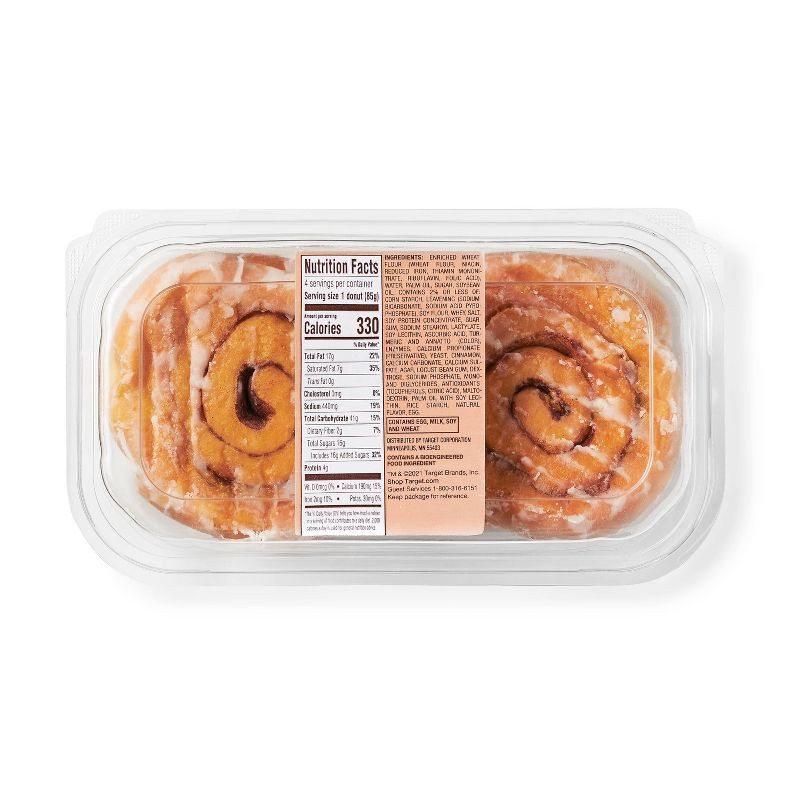 slide 3 of 3, Cinnamon Swirl Donuts - 12oz/4ct - Favorite Day™, 4 ct; 12 oz