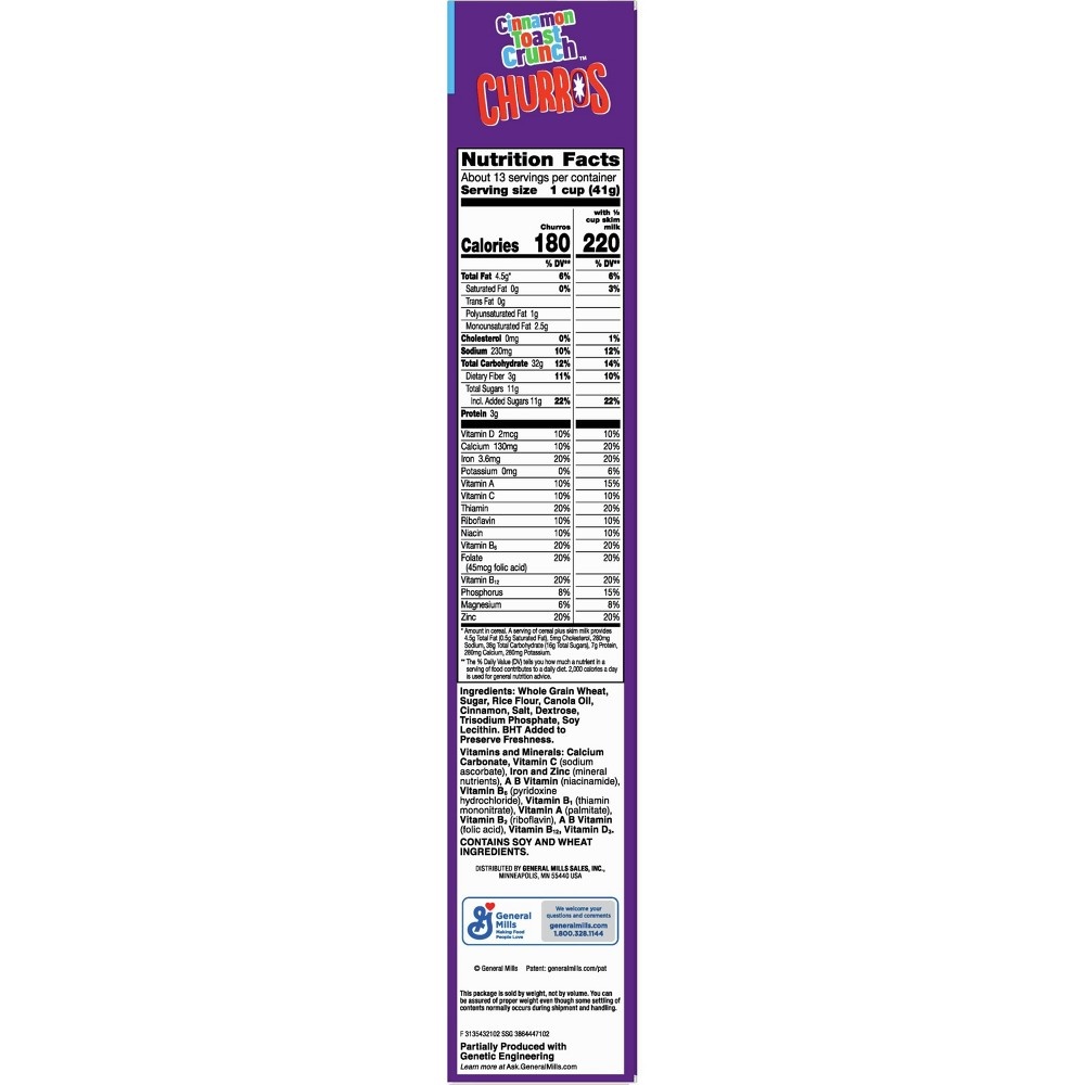 slide 7 of 9, Cinnamon Toast Crunch Churros Breakfast Cereal, 19.7 oz