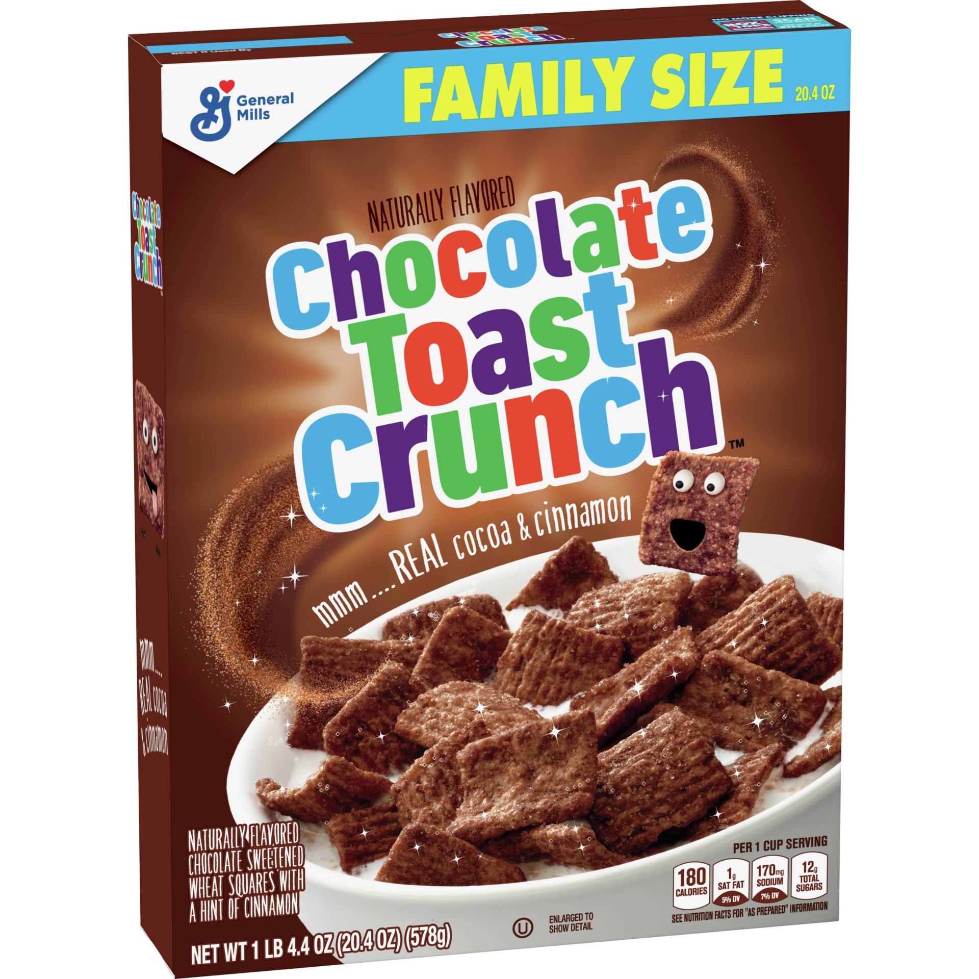 slide 1 of 6, Cinnamon Toast Crunch Chocolate Breakfast Cereal, 20.4 oz