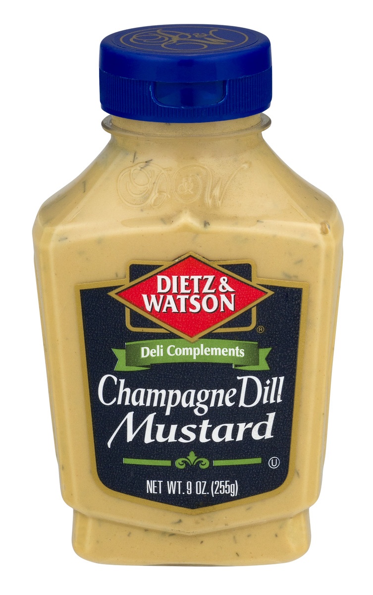 slide 1 of 1, Dietz & Watson Champagne Dill Mustard, 9 oz