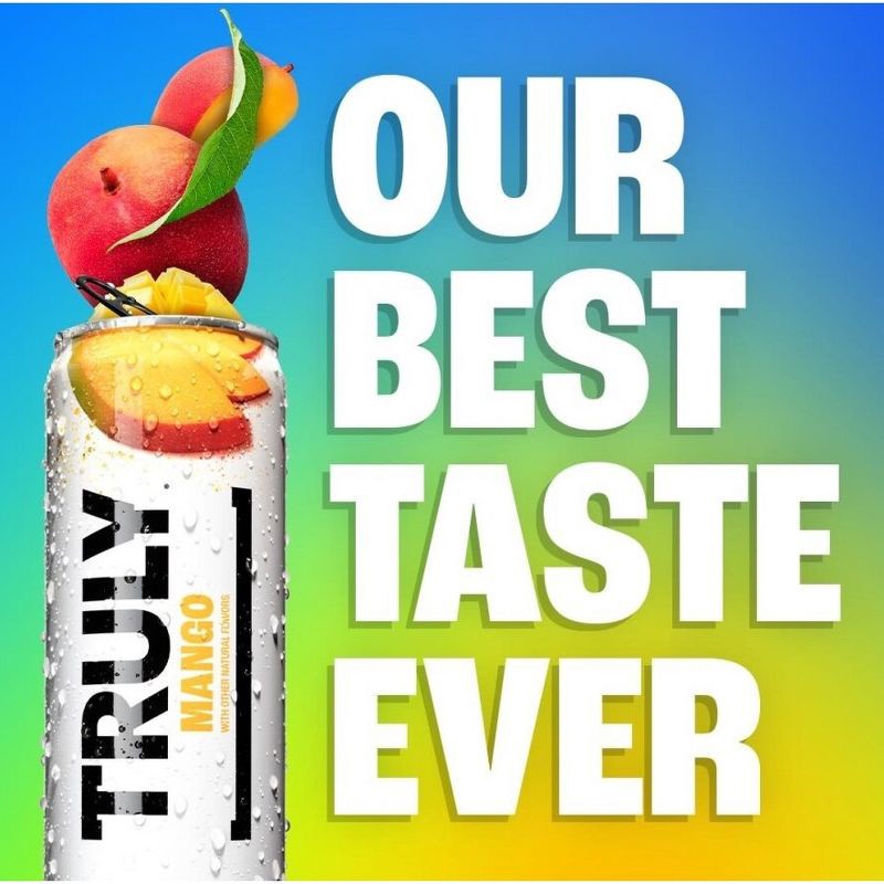 slide 6 of 8, Truly Spiked & Sparkling Truly Hard Seltzer Tropical Mix Pack - 12pk/12 fl oz Slim Cans, 12 ct; 12 fl oz