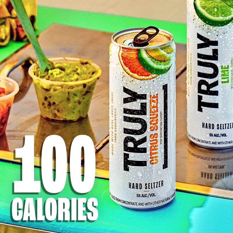 slide 8 of 8, Truly Spiked & Sparkling Truly Hard Seltzer Tropical Mix Pack - 12pk/12 fl oz Slim Cans, 12 ct; 12 fl oz