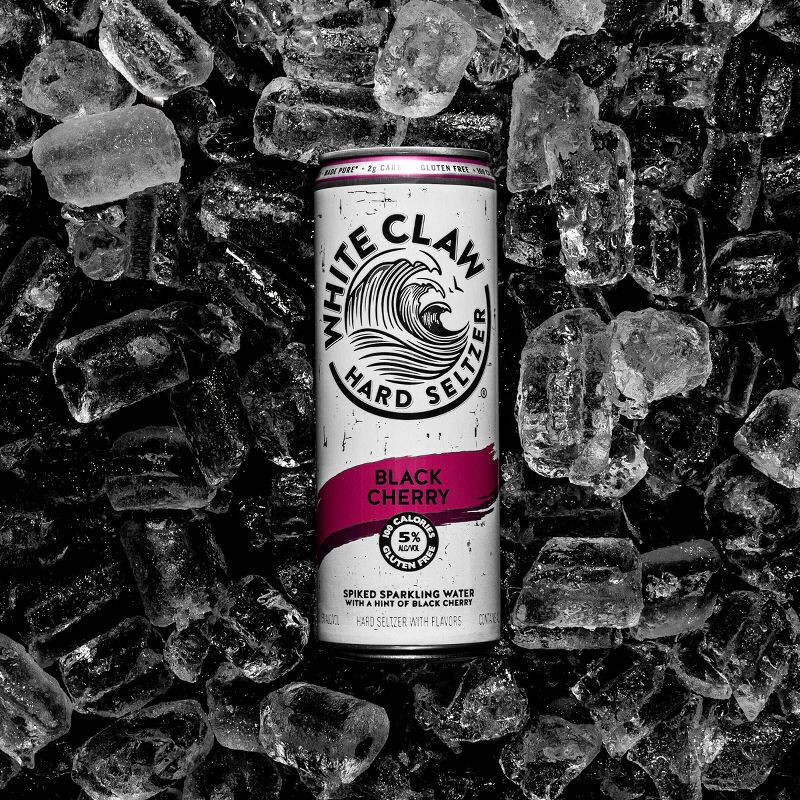 slide 2 of 8, White Claw Hard Seltzer White Claw Black Cherry Hard Seltzer - 12pk/12 fl oz Slim Cans, 12 ct; 12 fl oz